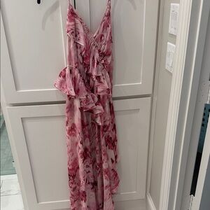 Misa Los Angeles Rose Print Maxi Dress